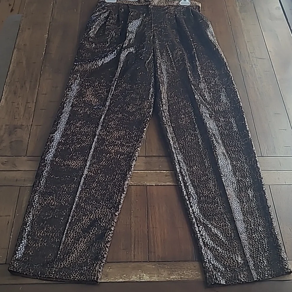 Sophia La Belle Vintage Faux Snakeskin Pant Suit Size M - Picture 6 of 9